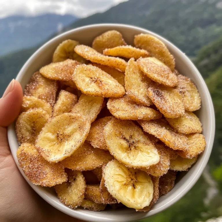 Cinnamon-Sugar Air Fryer Banana Chips