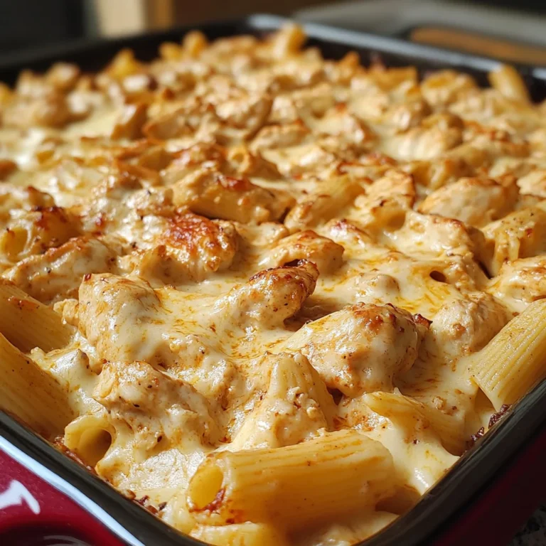 Cajun Cream Cheese Chicken Pasta Bake