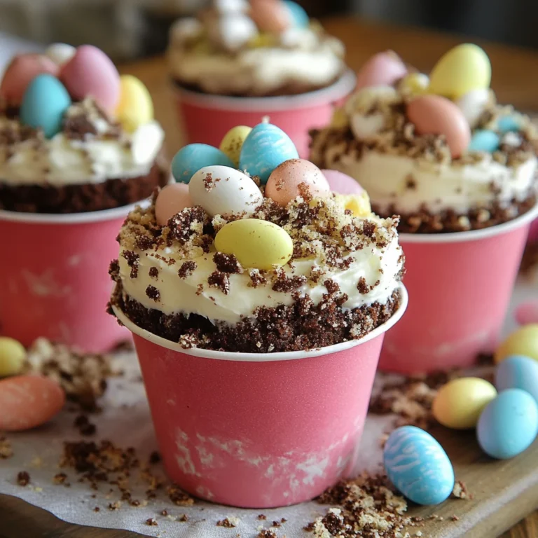 Easter Dirt Cups