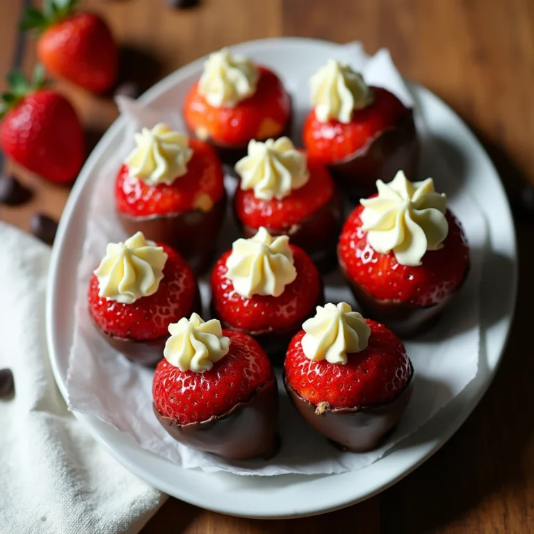 Chocolate Covered Cheesecake Strawberries