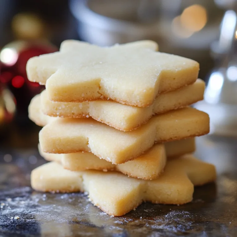 3 Ingredient Shortbread Cookies