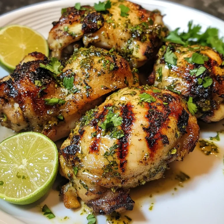 Cilantro Lime Chicken Thighs