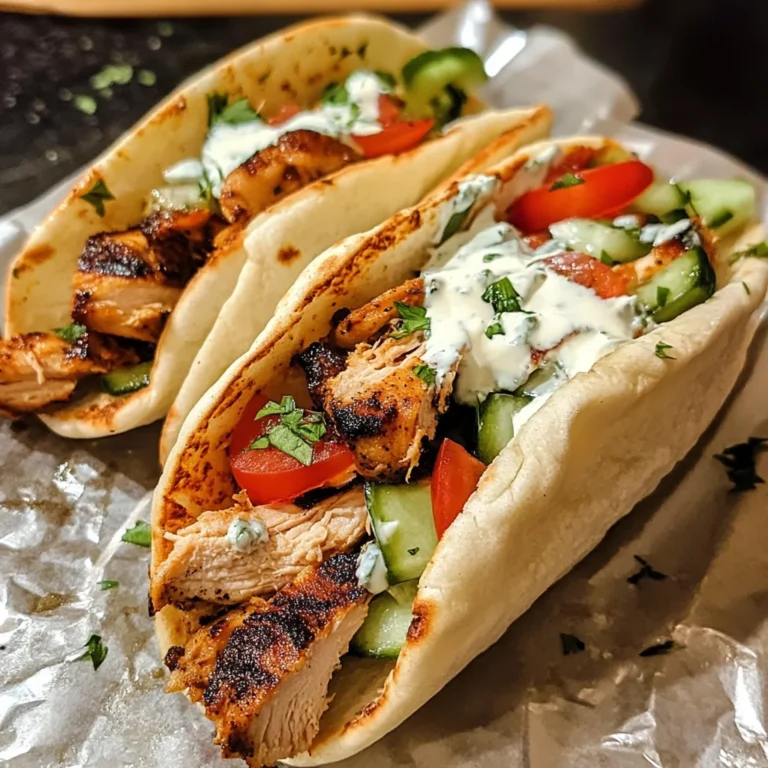 Greek Chicken Gyros