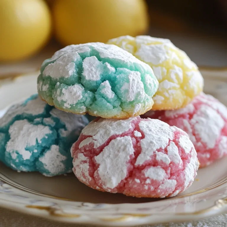 Lemon Crinkle Cookies