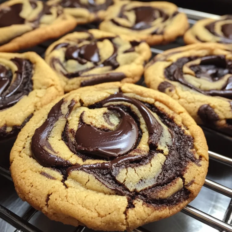 Peanut Butter Brownie Swirl Cookies