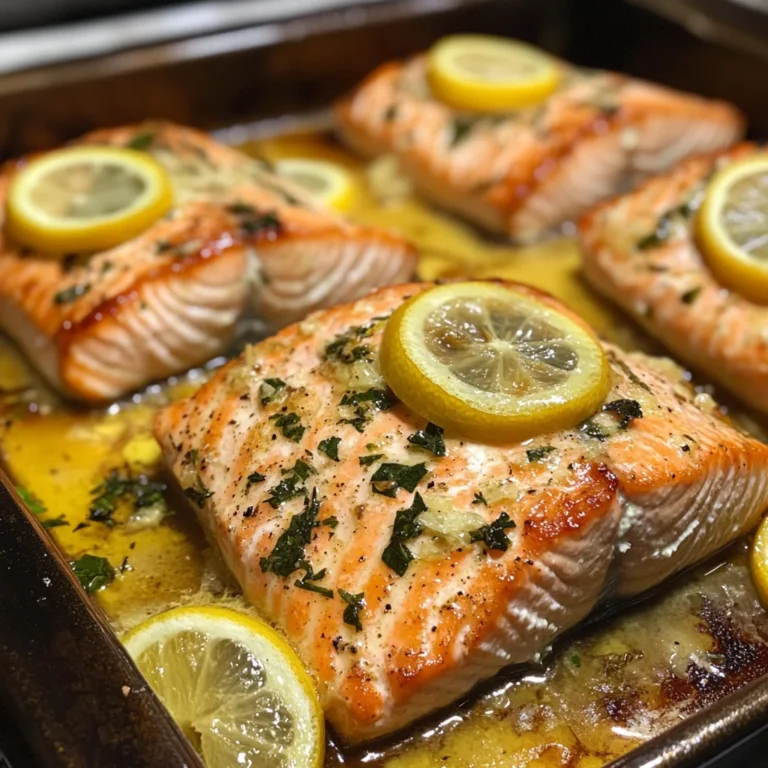 Sheet Pan Lemon Garlic Butter Salmon