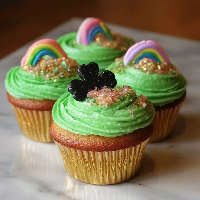 St. Patrick’s Day Rainbow Cupcakes