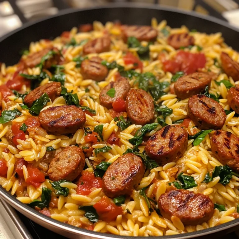 One-Pan Italian Sausage and Orzo Pasta