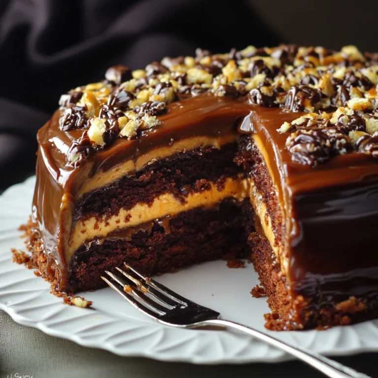 Turtle Caramel Cake