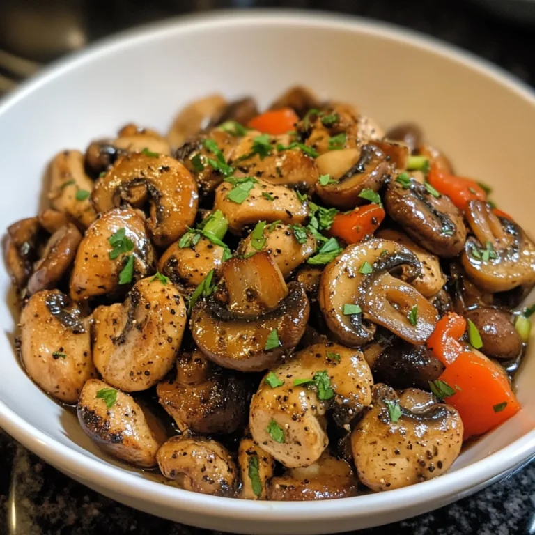 Black Pepper Chicken and Mushrooms: A Symphony of Savory Delights