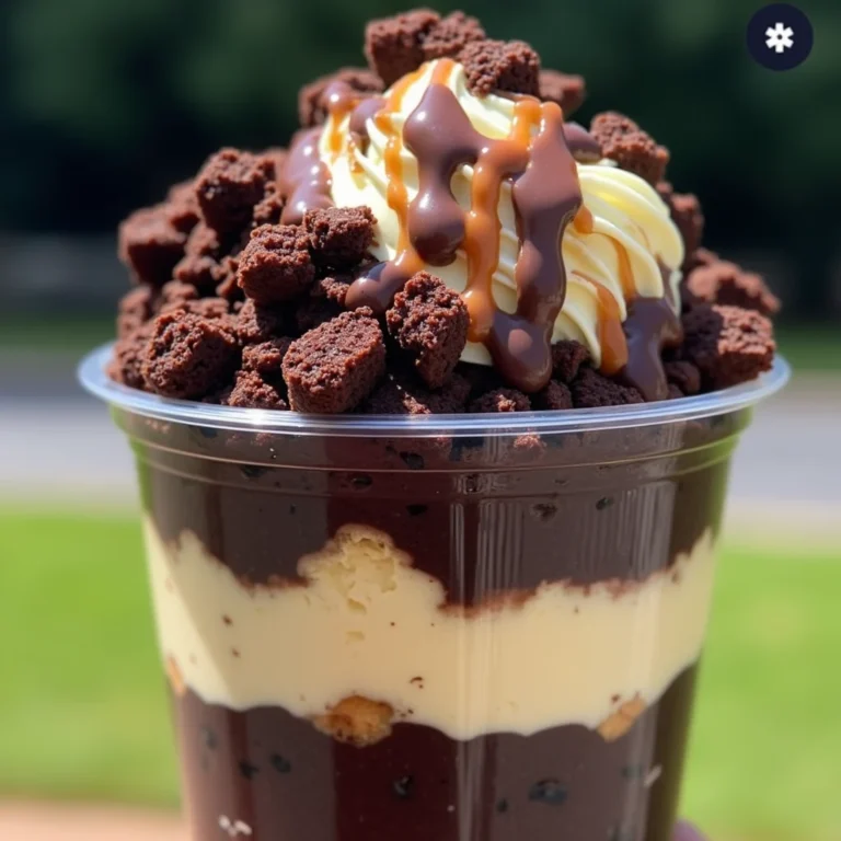 Loaded Brownie Cheesecake Cup Recipe