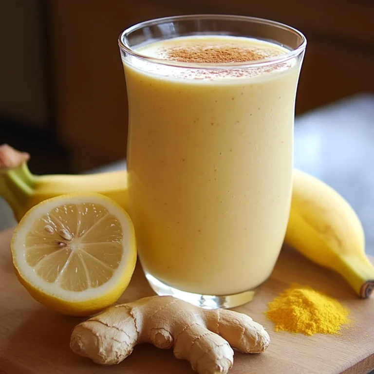 Banana Lemon Ginger Smoothie