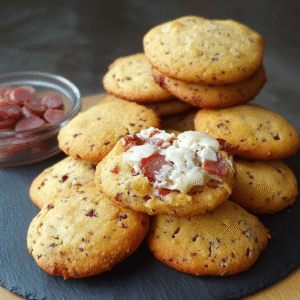 Lire la suite à propos de l’article Cookies Salés au Jambon et au Fromage