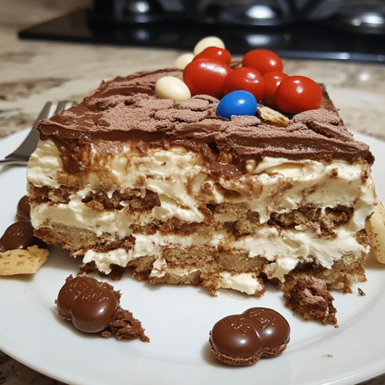 Tiramisu Kinder Bueno – Un Délice Ultra-Gourmand Sans Cuisson