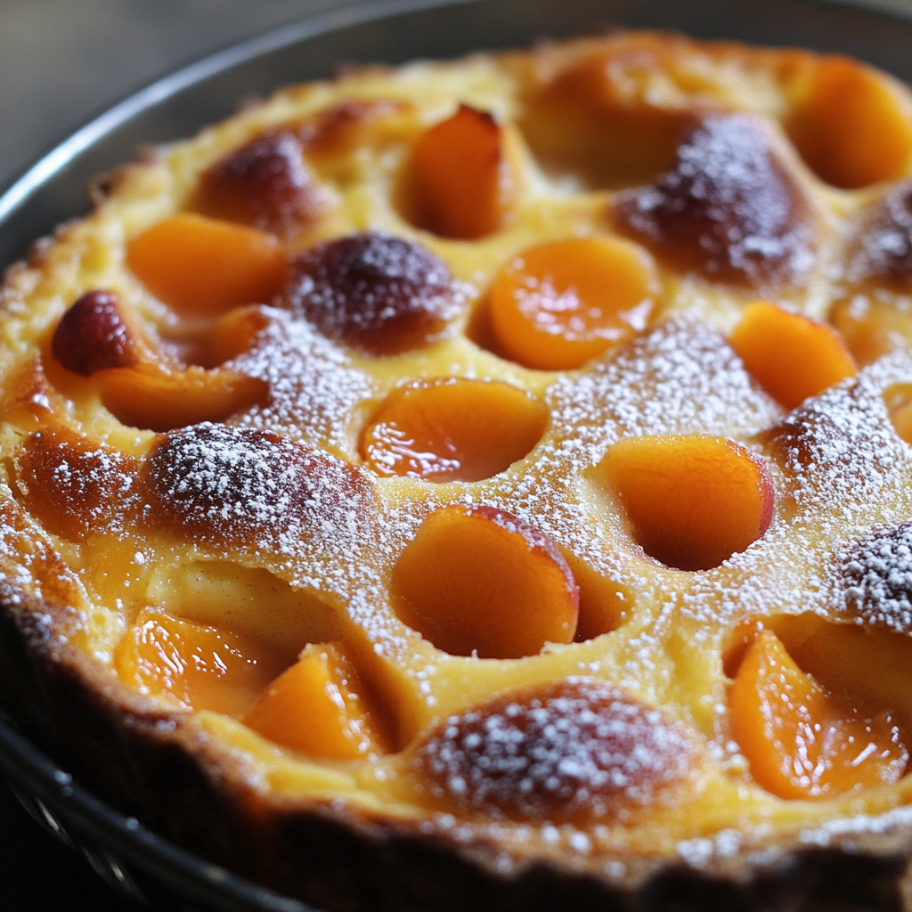 Lire la suite à propos de l’article Clafoutis aux Pêches et aux Abricots