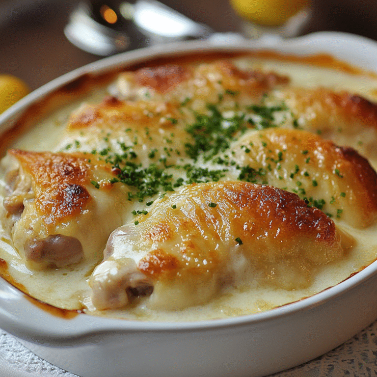 Poulet au Maroilles Gratiné